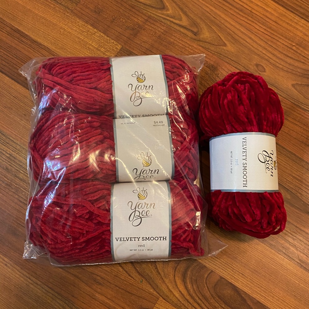 NWT Red velvet yarn